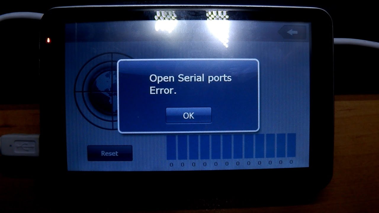 failed to open serial port